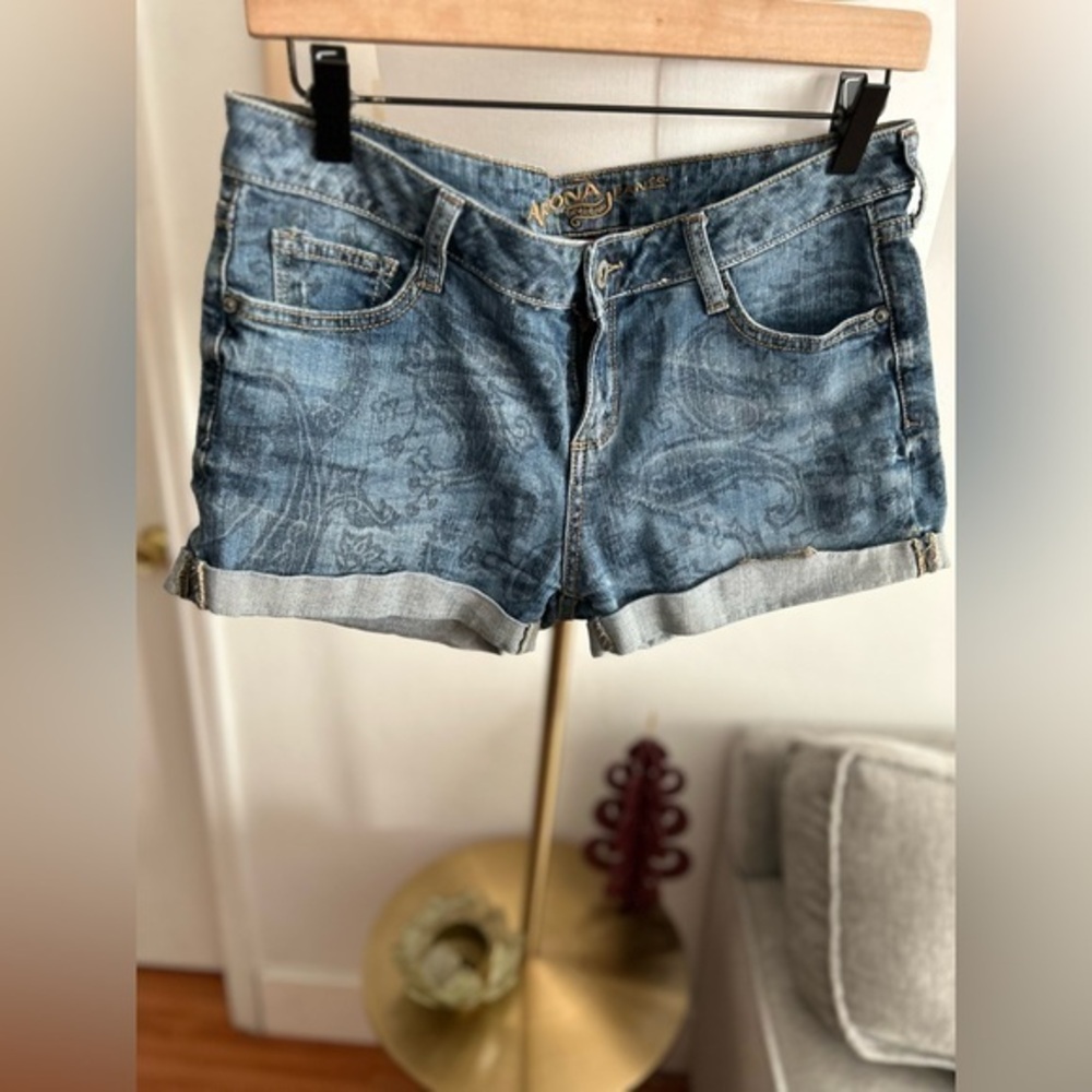 Arizona Denim Printed Shorts Festival Western  Size 9